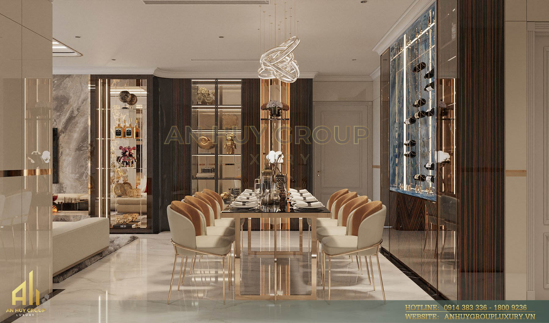 Không gian phòng bếp